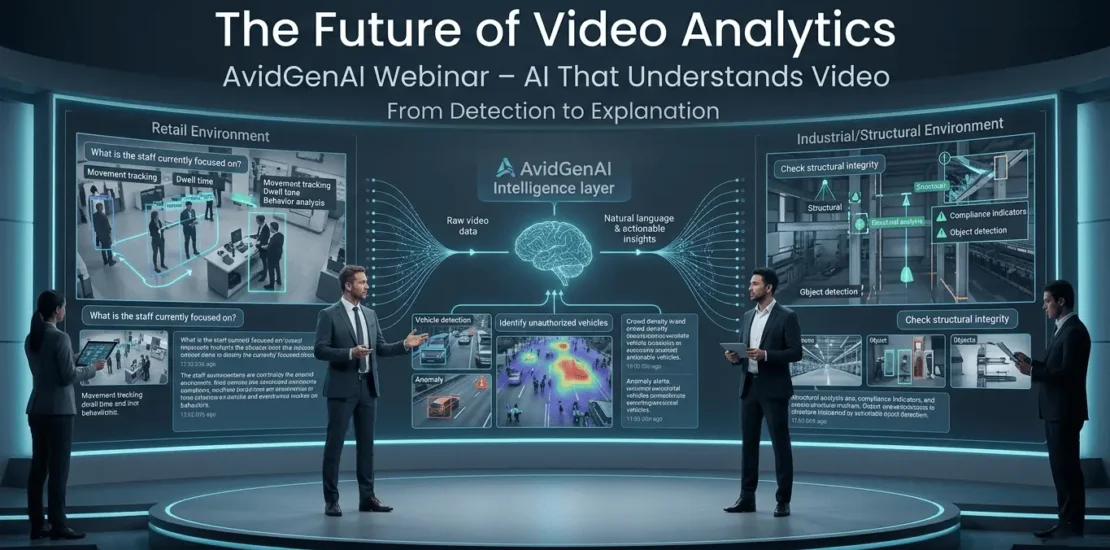 “The Future of Video Analytics AvidBeam Brings AvidGenAI to STC Solutions Webinar on April 29