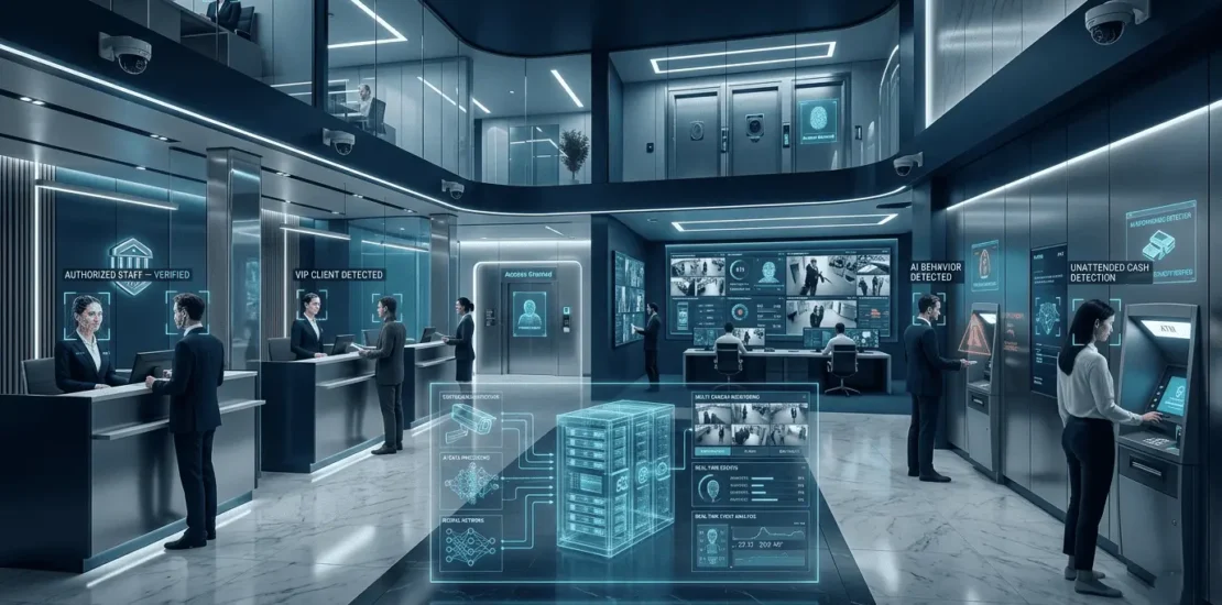 Server-Based Facial Recognition Security Cameras in 2026 Bank Networks